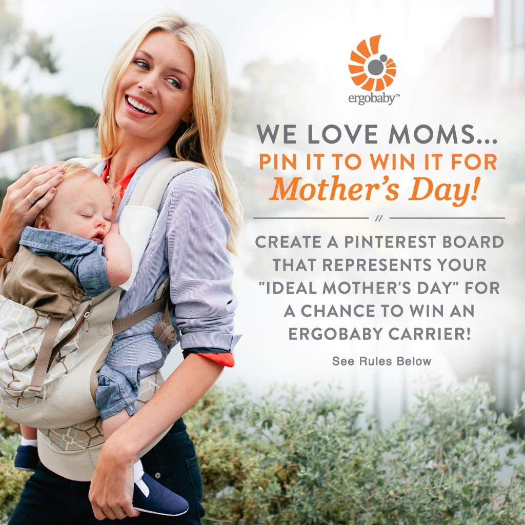 We Love Moms!  Pin It to Win It for Mother&#039;s Day!