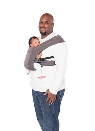 Baby Soft Carrier for Newborn,Infant Sling Carrier Wrap Ergonomic Design 4  in 1 Infants Carriers Front and Back,Multi-Functional Hug Strap for  7-45lbs(3-48 Months)Newborns and Baby-Grey