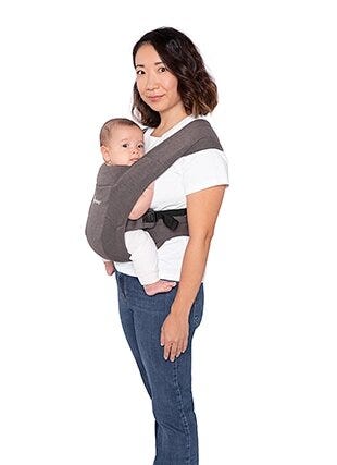 Embrace Mesh Newborn Carrier - Washed Black