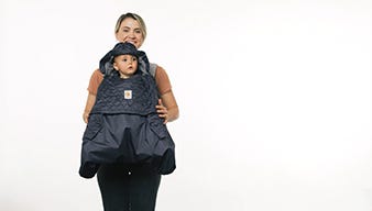 Winter Weather Baby Carrier Cover Black Ergobaby